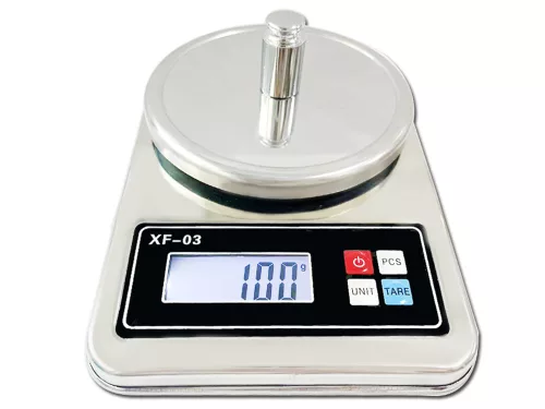 Konyhai mérleg rozsdamentes acél tállal - 5kg/1g