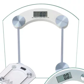 Edzett üveg fürdőszobai mérleg - 180kg
