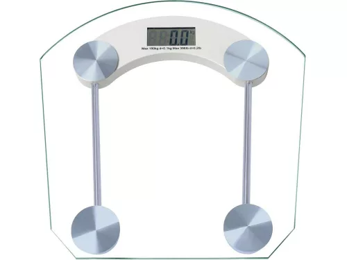 Edzett üveg fürdőszobai mérleg - 180kg