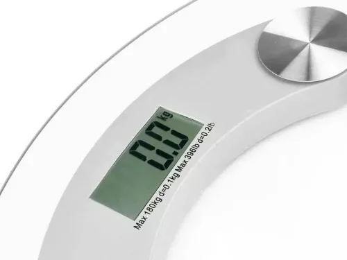 Edzett üveg fürdőszobai mérleg - 180kg