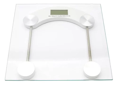 Edzett üveg fürdőszobai mérleg - 180kg