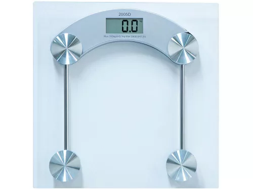 Edzett üveg fürdőszobai mérleg - 180kg
