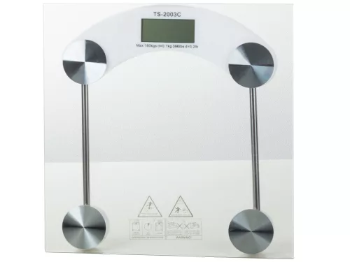 Edzett üveg fürdőszobai mérleg - 180kg