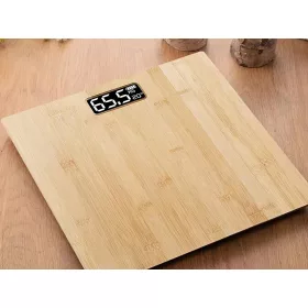 Bambusz fürdőszobai mérleg - 180kg
