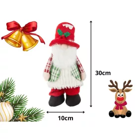 Karácsonyi törpe LED világítással - 30cm