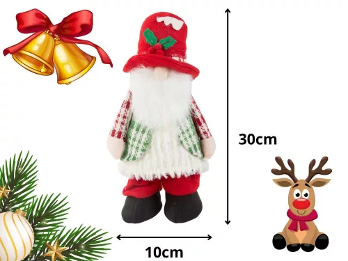 Karácsonyi törpe LED világítással - 30cm