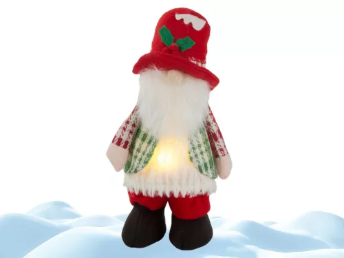 Karácsonyi törpe LED világítással - 30cm