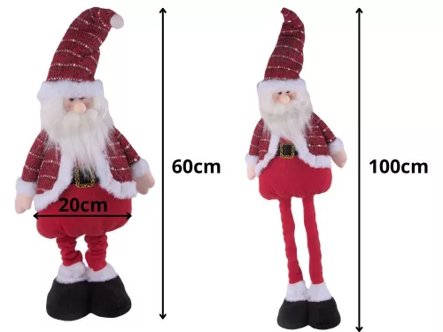 Karácsonyi törpe teleszkópos lábakkal - 60-100cm