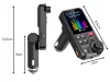 Bluetooth 5.0 FM transzmitter - fekete