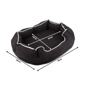 Kutyafekhely 60x70cm - fekete