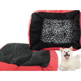 Kisállat fekhely 60x50cm - piros