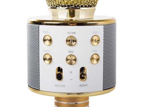Vezeték nélküli karaoke mikrofon - arany