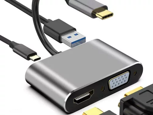 USB-C adapter HDMI, VGA, USB3.0, USB-C