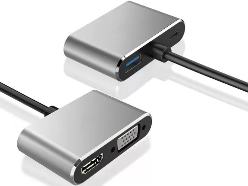 USB-C adapter HDMI, VGA, USB3.0, USB-C