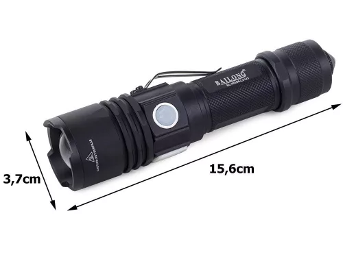 Katonai akkumulátoros LED zseblámpa - CREE XM-L3-U3