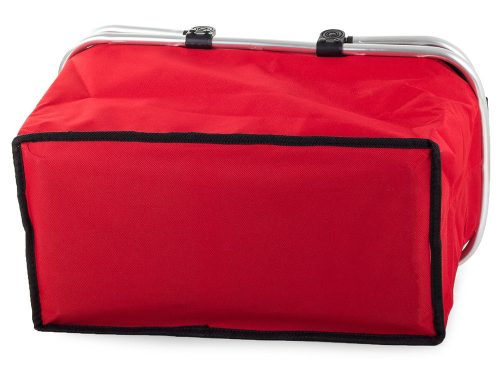 Összecsukható puha hűtőtáska, piros - 48x28x22cm
