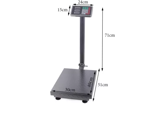 Digitális összecsukható ipari mérleg 51x30x71cm - 100kg/20g