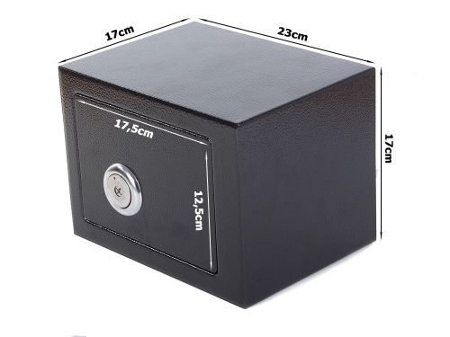 Széf két kulcssal - 23x17x17cm