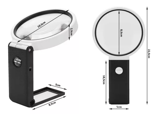 Nagyító LED világítással - 10x,25x