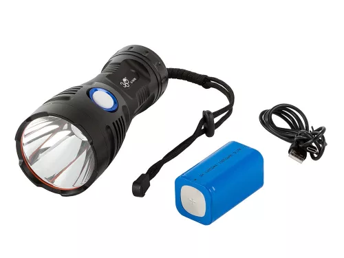 Katonai akkumulátoros LED zseblámpa - CREE XHP90