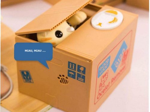 Cicás persely - 12x10x10cm