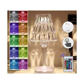 Akkumulátoros RGB LED éjjeli lámpa - kristályutánzat