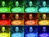 Akkumulátoros RGB LED éjjeli lámpa - kristályutánzat