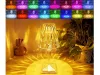 Akkumulátoros RGB LED éjjeli lámpa - kristályutánzat