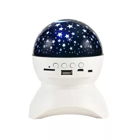   Csillagos égbolt projektor bluetooth hangszóróval - fehér