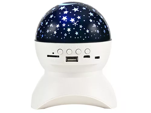 Csillagos égbolt projektor bluetooth hangszóróval - fehér