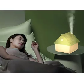 Házikó alakú párásító, 1l - zöld