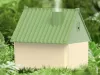 Házikó alakú párásító, 1l - zöld