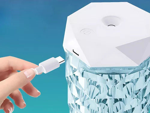 Kristály RGB LED lámpa párásító - 1l