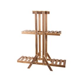 3 szintes fa virágtartó állvány