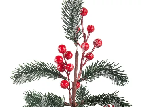 Karácsonyi asztal dísz, piros - 30cm