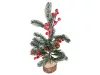 Karácsonyi asztal dísz, piros - 30cm