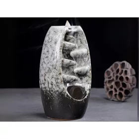 Vízesés hatású füstölő, szürke - 20x9cm