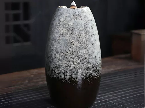 Vízesés hatású füstölő, szürke - 20x9cm