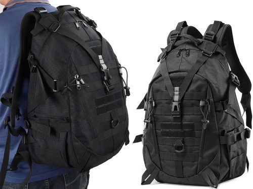 Taktikai hátizsák, fekete - 30l