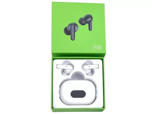 Vezeték nélküli bluetooth fülhallgató tokkal - fehér