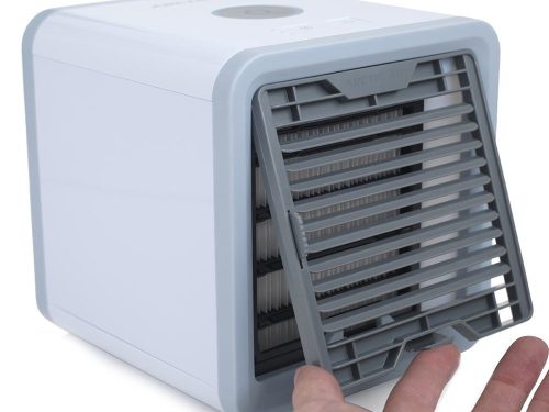 Mini léghűtő színes világítással - 17,5x17x17cm