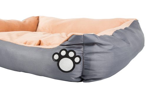 Plüss kutyafekhely, szürke - 40x40x15cm