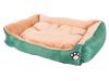 Plüss kutyafekhely, zöld - 40x40x15cm