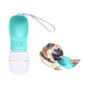 Itató palack kisállatoknak, kék - 380ml