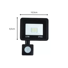  Kültéri LED lámpa mozgás és alkonyatérzékelővel, 10W - 220V