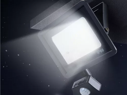 Kültéri LED lámpa mozgás és alkonyatérzékelővel, 10W - 220V