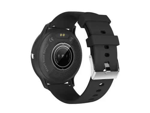 Okosóra szilikon szíjjal, fekete - 45mm