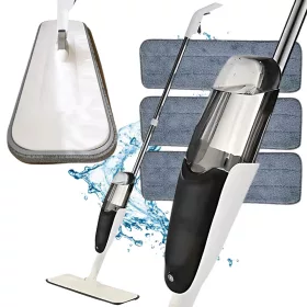   Lapos felmosó tartállyal és cserélhető mikroszálas párnával - 350ml