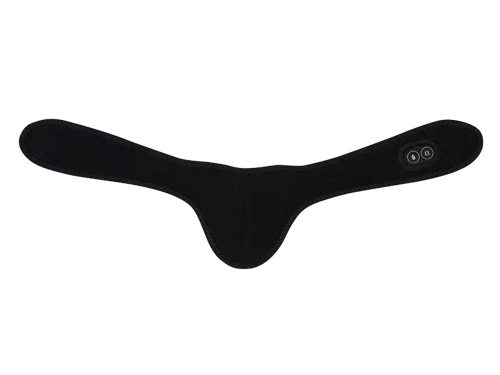 Nyakmasszírozó szalag melegítő funkcióval - fekete