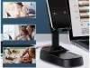 Asztali telefontartó beépített bluetooth hangszóróval és külső akkumulátorral - fekete